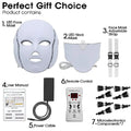 7-Color LED Face & Neck Beauty Mask – Professional At-Home Photon Therapy & Microcurrent Device