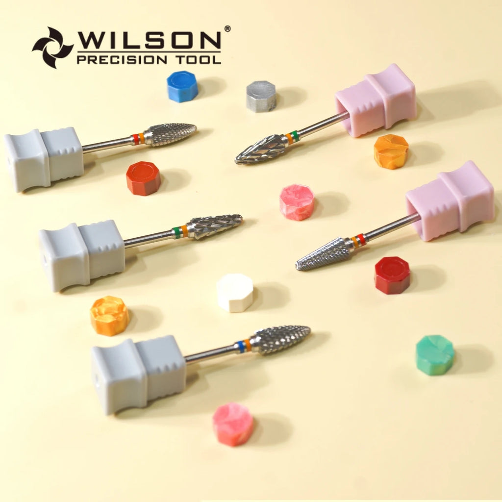 Professional Tungsten Carbide Nail Drill Bits – 2.35mm Shank E-File Milling Cutters for Acrylic, Gel & Pedicure