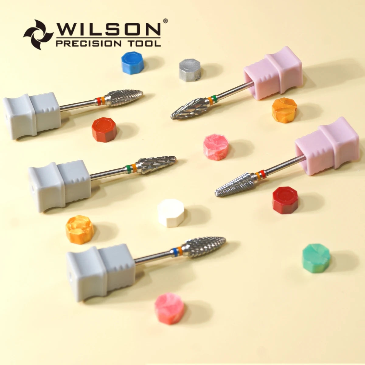 Professional Tungsten Carbide Nail Drill Bits – 2.35mm Shank E-File Milling Cutters for Acrylic, Gel & Pedicure