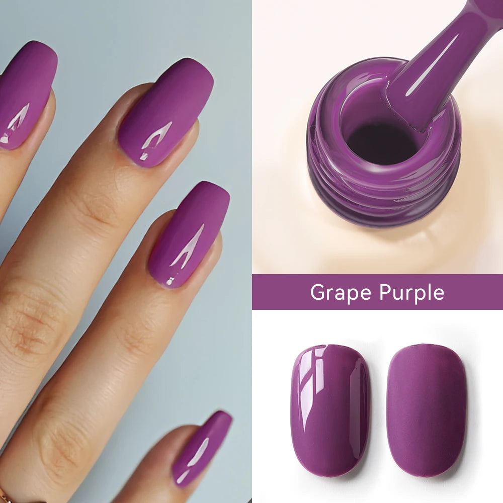 Premium Deep Cherry Red Gel Nail Polish - Long-Lasting & High-Gloss Finish