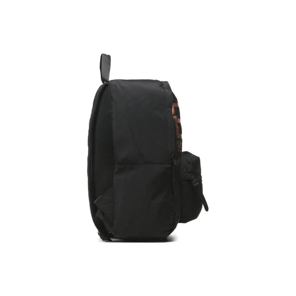 EA7 Emporio Armani Classic Unisex Backpack – Rose Gold Logo Laptop Daypack in Black