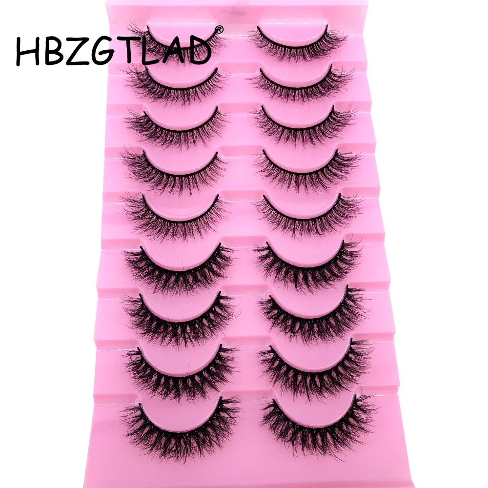 Premium 3D Faux Mink Eyelashes - Wispy & Dramatic Volume (10 Pairs Bulk Pack)