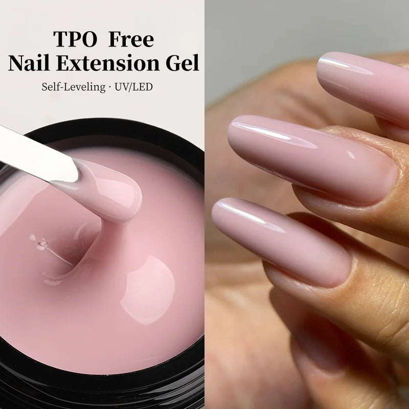 TPO-Free Self-Leveling Nail Extension Gel – UV/LED Builder Gel
