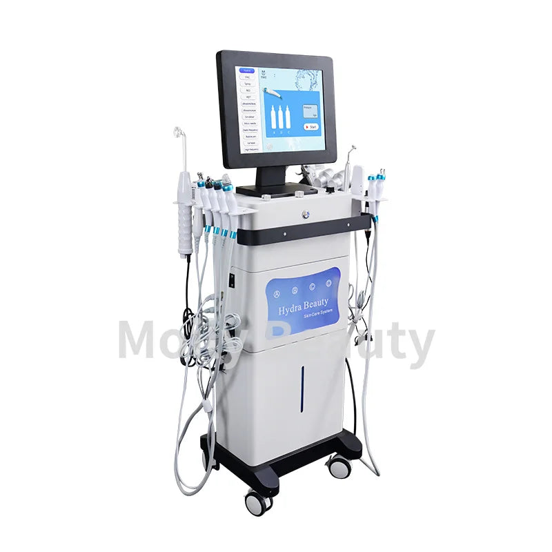 14-in-1 Professional Hydra Dermabrasion Facial Machine – Multifunctional Deep Cleansing, Oxygen Jet & Skin Tightening Beauty System