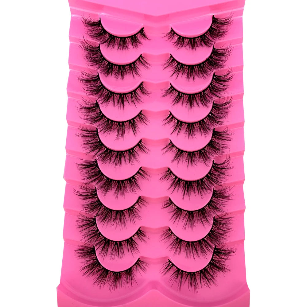 Premium 5D Mink Lashes - Wispy, Dramatic Volume Eyelashes (Bulk 10-Pair Pack)