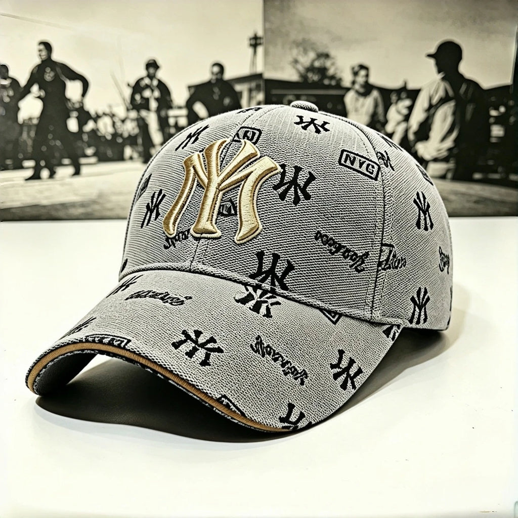 Urban Graffiti NY Baseball Cap – 3D Gold Embroidered Streetwear Dad Hat