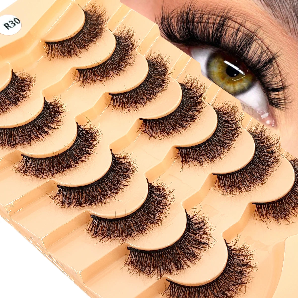 Premium 5D Mink Lashes - Wispy, Dramatic Volume Eyelashes (Bulk 10-Pair Pack)
