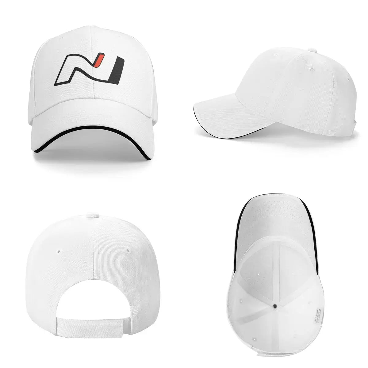 Performance Motorsport Letter N Baseball Cap – Contrast Trim Racing Hat