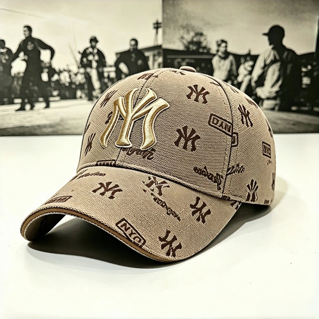 Urban Graffiti NY Baseball Cap – 3D Gold Embroidered Streetwear Dad Hat