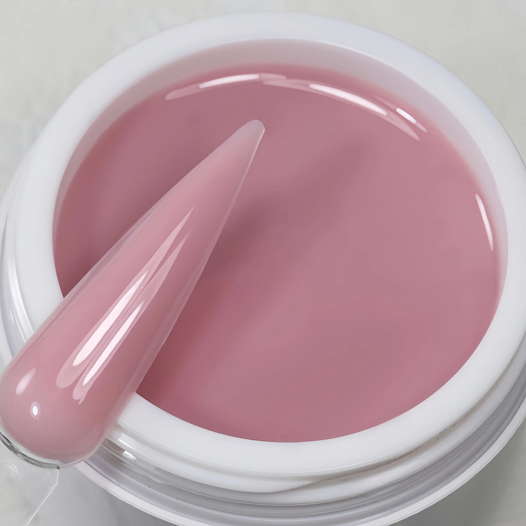 TPO-Free Opaque Builder Gel in a Jar – Liquid UV/LED Self-Leveling Nail Extension Gel