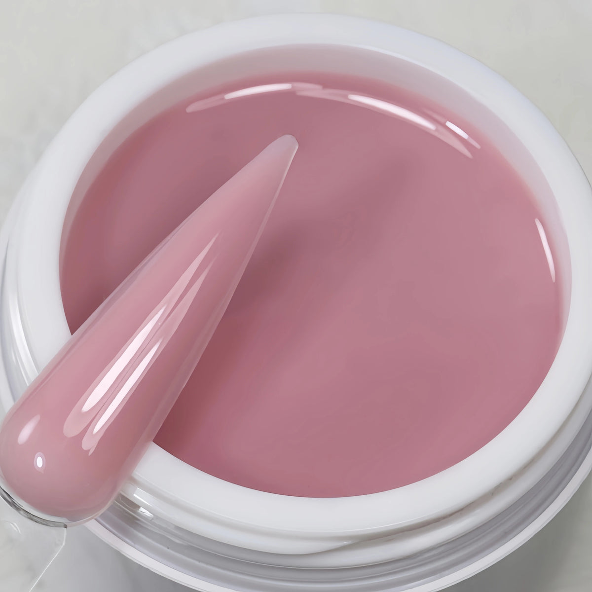 TPO-Free Opaque Builder Gel in a Jar – Liquid UV/LED Self-Leveling Nail Extension Gel