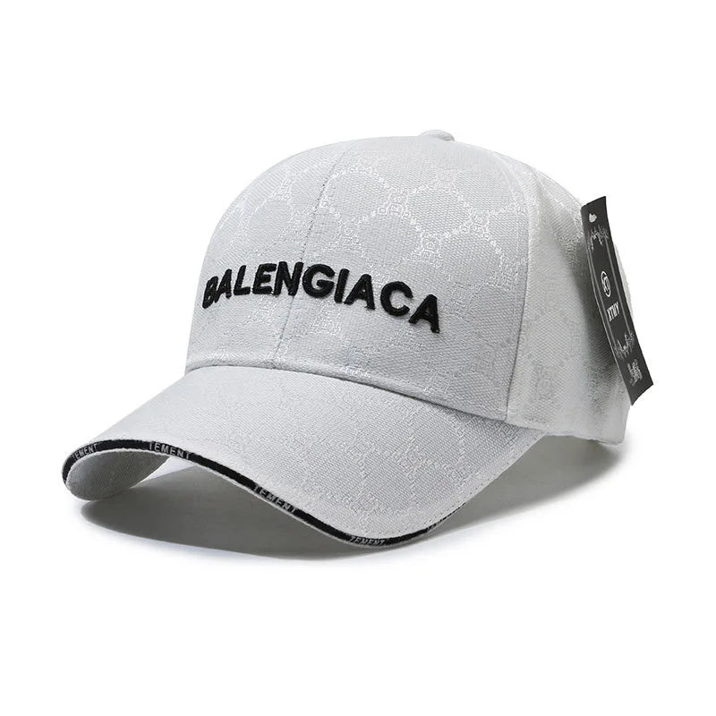 Urban Streetwear Embroidered Baseball Cap – Monogram Jacquard Curved Brim Hat