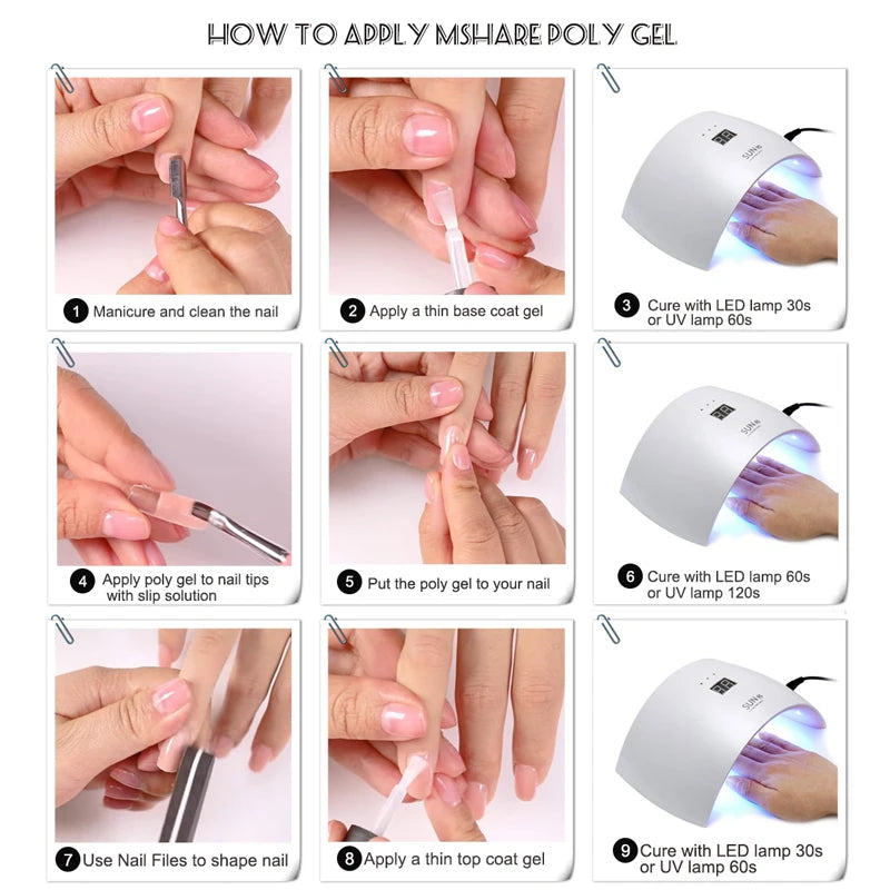 Professional Acryl Gel (Polygel) Tube – UV/LED Extension & Sculpting Gel (60ml / 2.0 fl. oz)