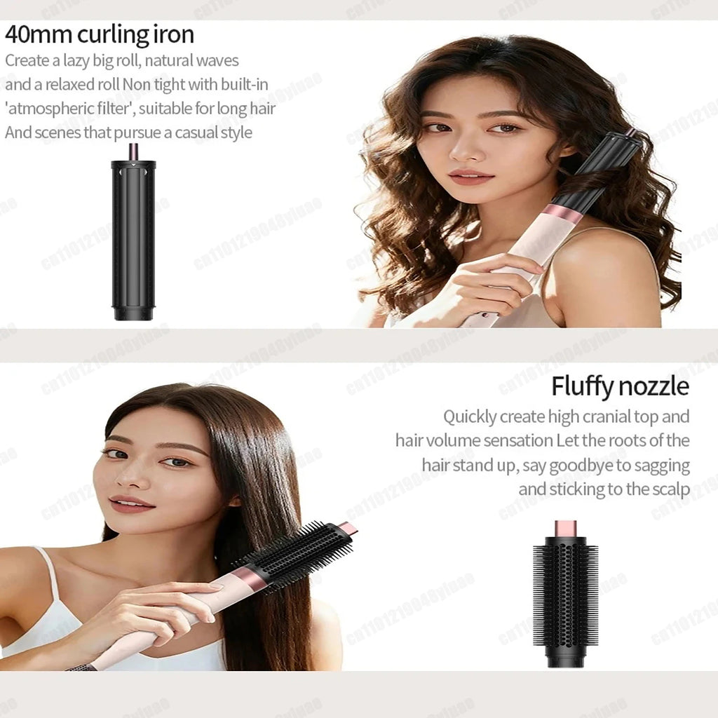 6-in-1 Air Styler & Hair Dryer Multi-Styler Set – Professional Coanda Airflow Curling, Straightening & Volumizing Tool