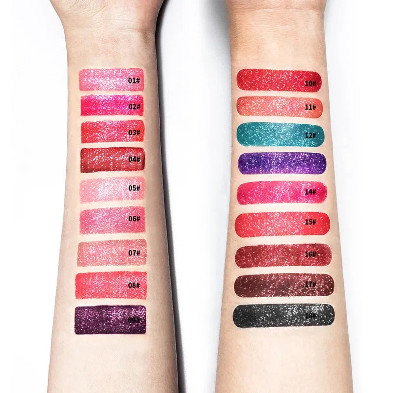 Pudaier Glitter Flip Transforming Liquid Lipstick – Matte to Diamond Shimmer Longwear Lip Gloss