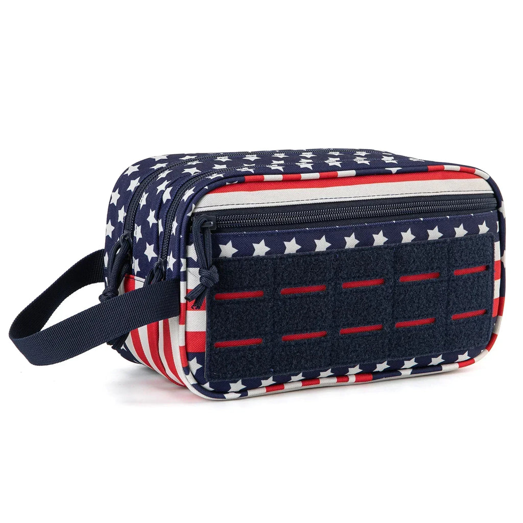 Tactical Travel Toiletry Bag – Water-Resistant MOLLE Dop Kit with Wet & Dry Separation