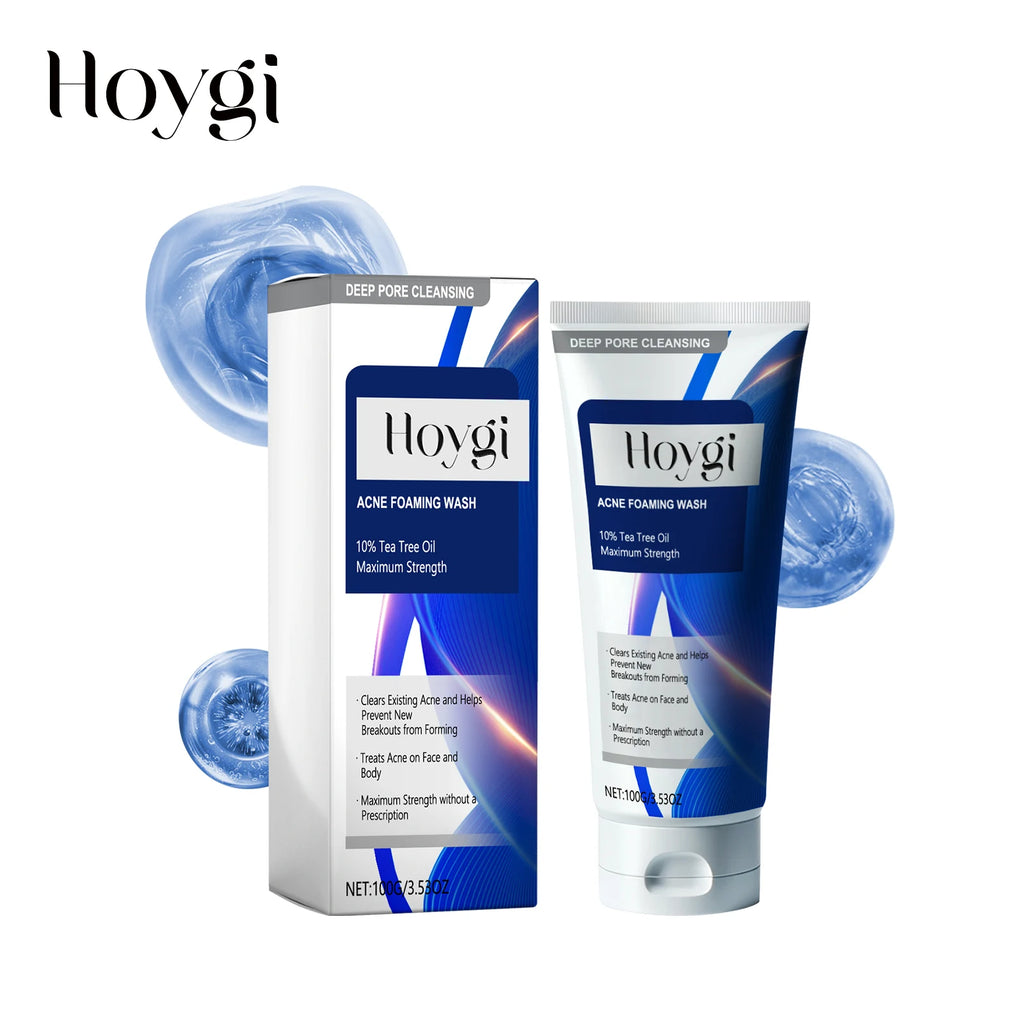 Hoygi Acne Foaming Wash – 10% Tea Tree Oil Deep Pore Cleanser