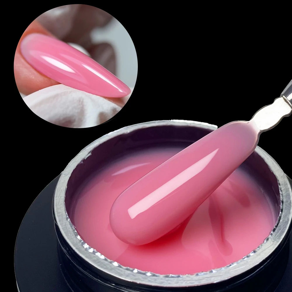 Professional Hard Builder Extension Gel – Self-Leveling UV/LED Nail Enhancement Gel (50g)