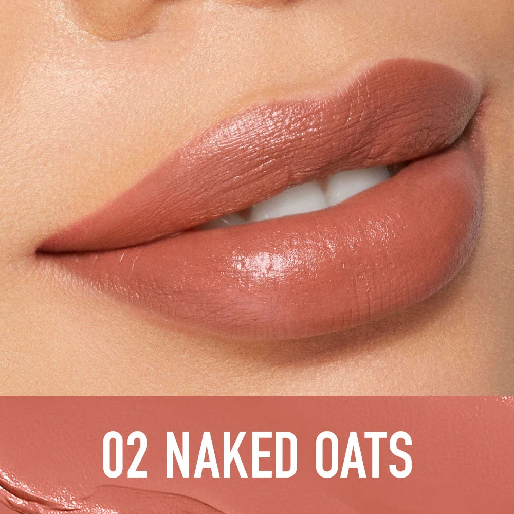 O.TWO.O Iconic Color Satin Lipstick | Long-Lasting Hydrating Tinted Lip Balm & Moisture Lipcare