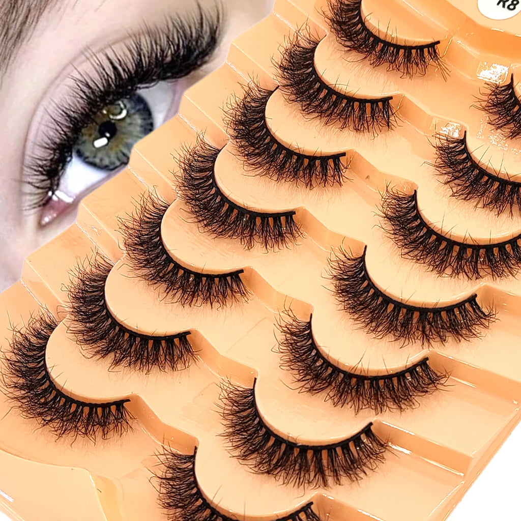 Premium 5D Mink Lashes - Wispy, Dramatic Volume Eyelashes (Bulk 10-Pair Pack)