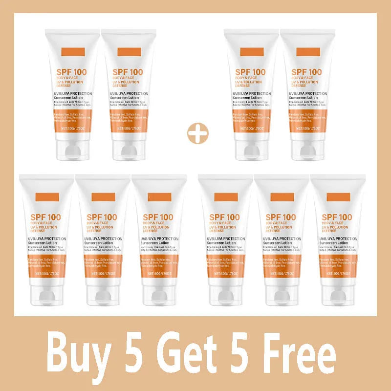 SPF 100 Maximum Protection Sunscreen Lotion – Face & Body UV & Pollution Defense Shield (50g)
