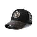 Luxury Monogram Patch Baseball Cap – Unisex Two-Tone Designer Streetwear Hat