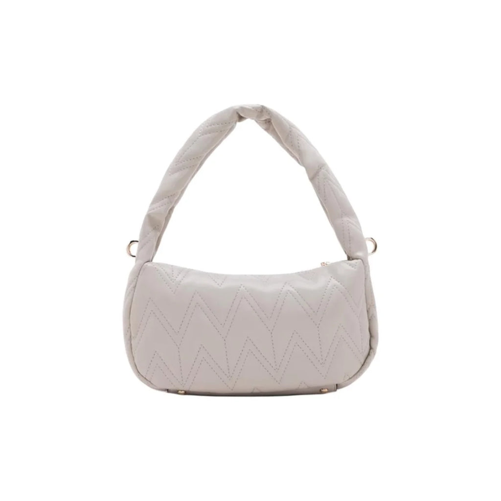 Quilted Chevron Mini Hobo Bag with Padded Handle & Crossbody Strap
