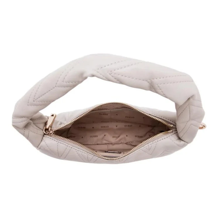 Quilted Chevron Mini Hobo Bag with Padded Handle & Crossbody Strap