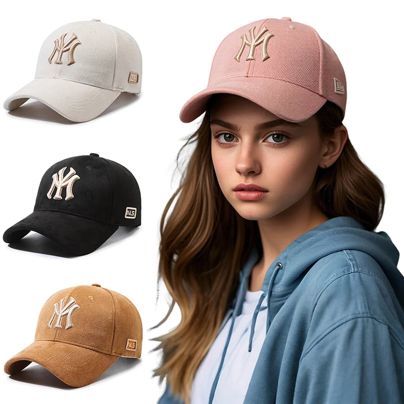 Premium Suede-Touch 3D Embroidered Baseball Cap – Unisex Structured Streetwear Dad Hat