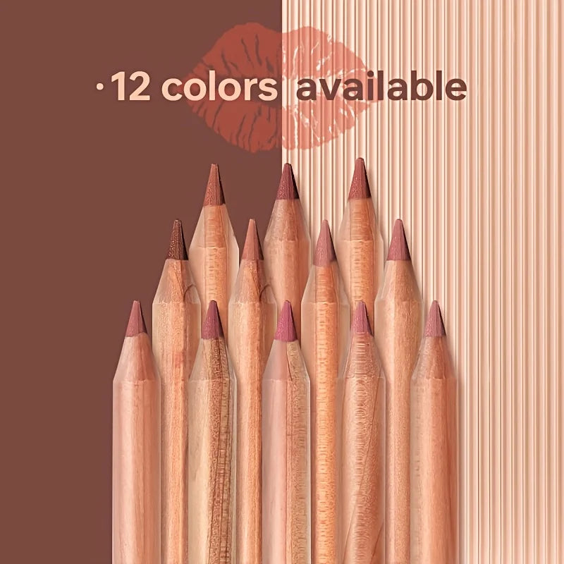 Silky Precision Pout Lip Liner Pencil – Waterproof Velvet Matte Lip Definer & Contour