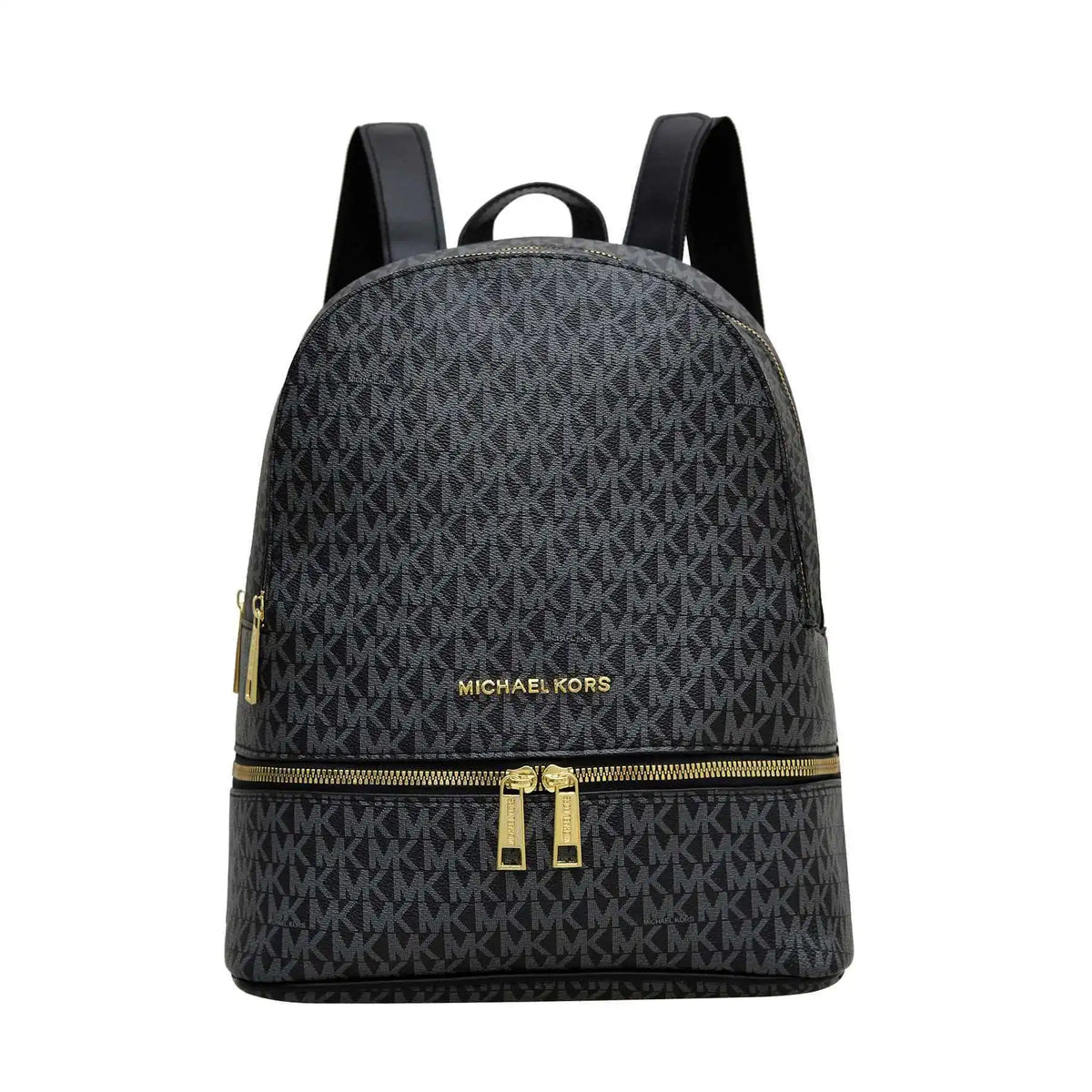 Michael Kors Signature Monogram Medium Zip Backpack