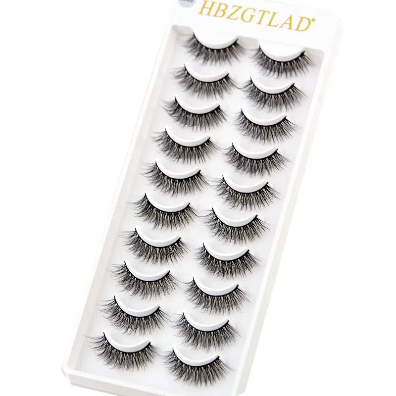 Premium 5D Mink Lashes - Wispy, Dramatic Volume Eyelashes (Bulk 10-Pair Pack)