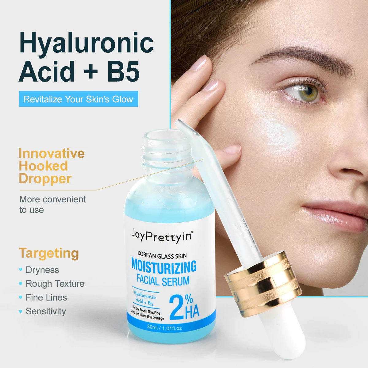 Moisturizing Facial Serum – 2% Hyaluronic Acid & B5 Barrier Repair (30ml)