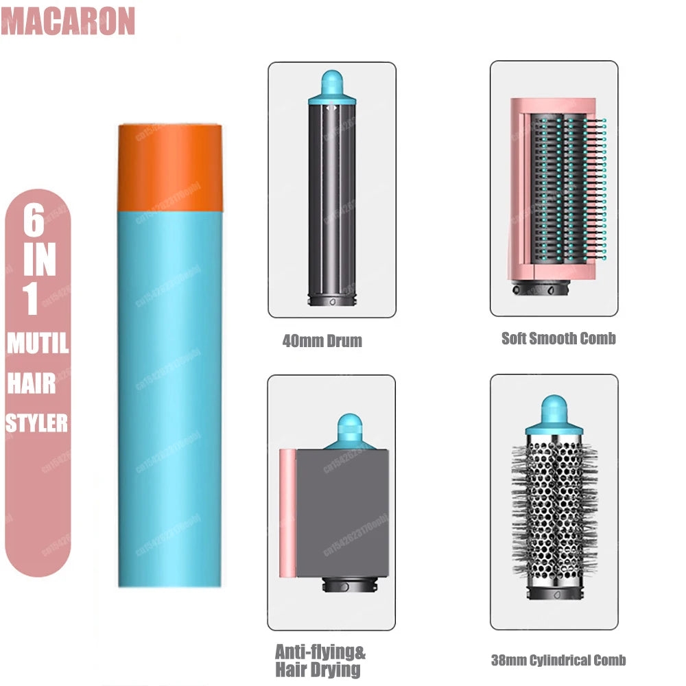 6-in-1 Professional Air Hair Styler & Dryer Kit – 1300W Coanda Airflow Multi-Styler Set