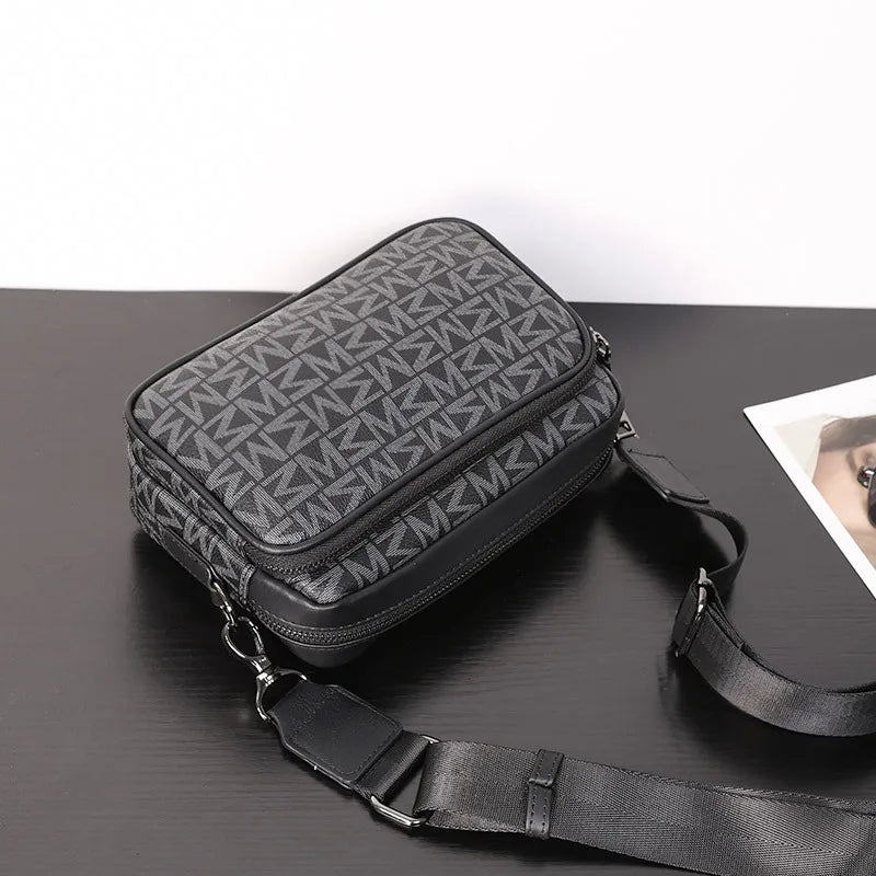 Luxury Monogram Crossbody Messenger Bag