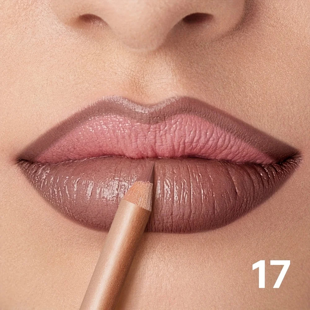 Silky Precision Pout Lip Liner Pencil – Waterproof Velvet Matte Lip Definer & Contour