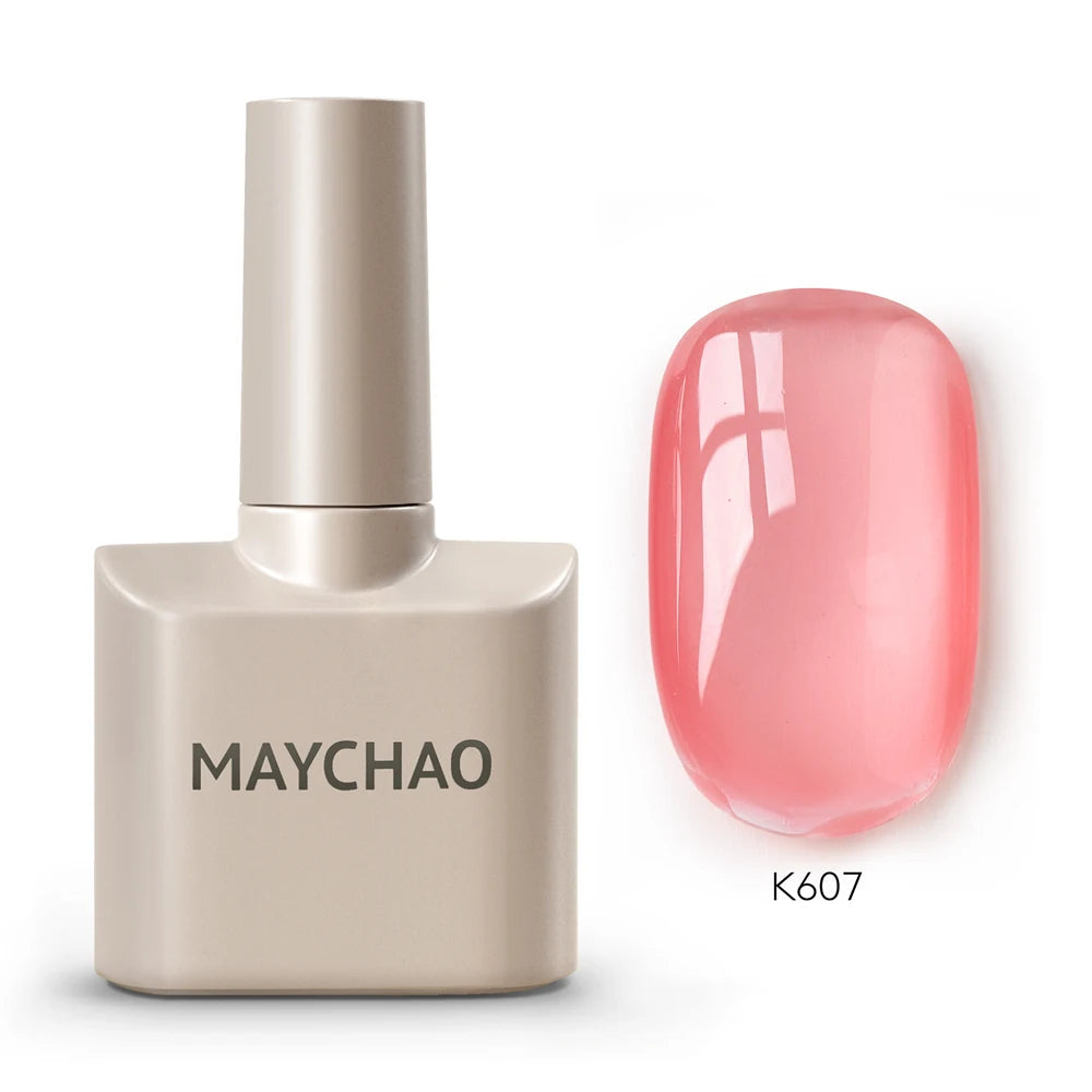 Premium Deep Cherry Red Gel Nail Polish - Long-Lasting & High-Gloss Finish