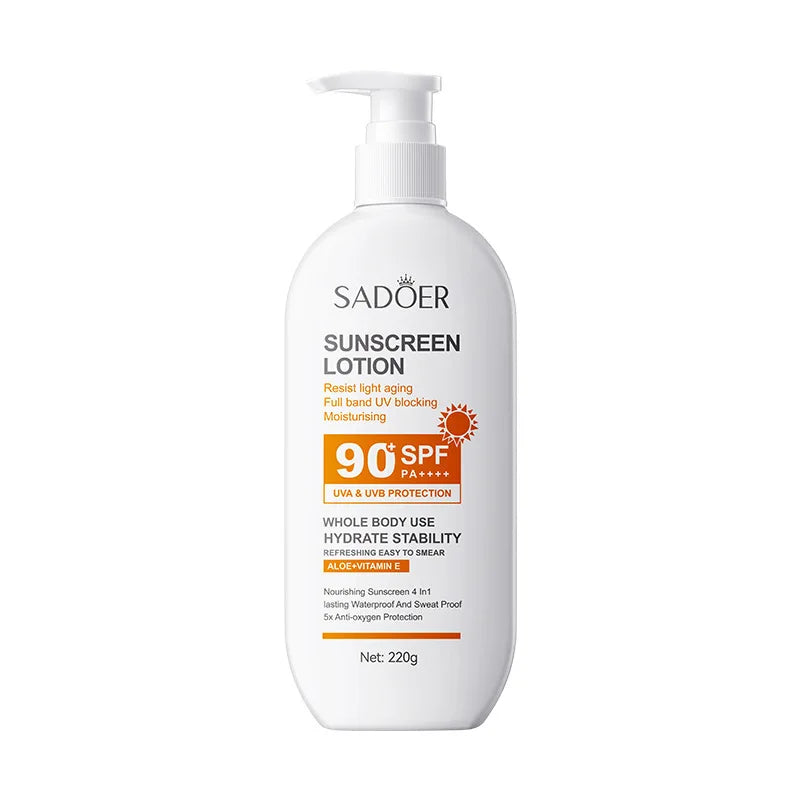 SADOER SPF 90+ High Protection Sunscreen Lotion with Aloe & Vitamin