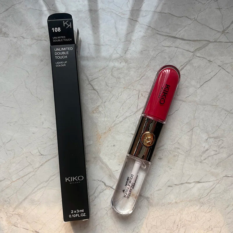 Brand 3D Double Headed Lipstick Transparent Mirror Lip Gloss Non Fading Oil Sexy Rich Lip Gloss Milk Tea Bean Paste Naked Makeup