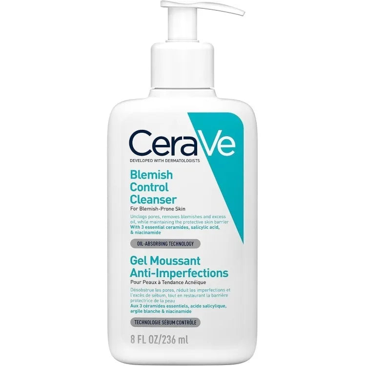 CeraVe Blemish Control Cleanser with Salicylic Acid & Niacinamide – 236ml (8 FL OZ)