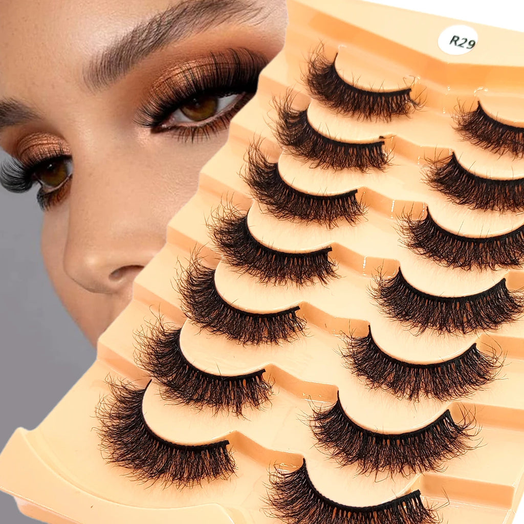 Premium 5D Mink Lashes - Wispy, Dramatic Volume Eyelashes (Bulk 10-Pair Pack)
