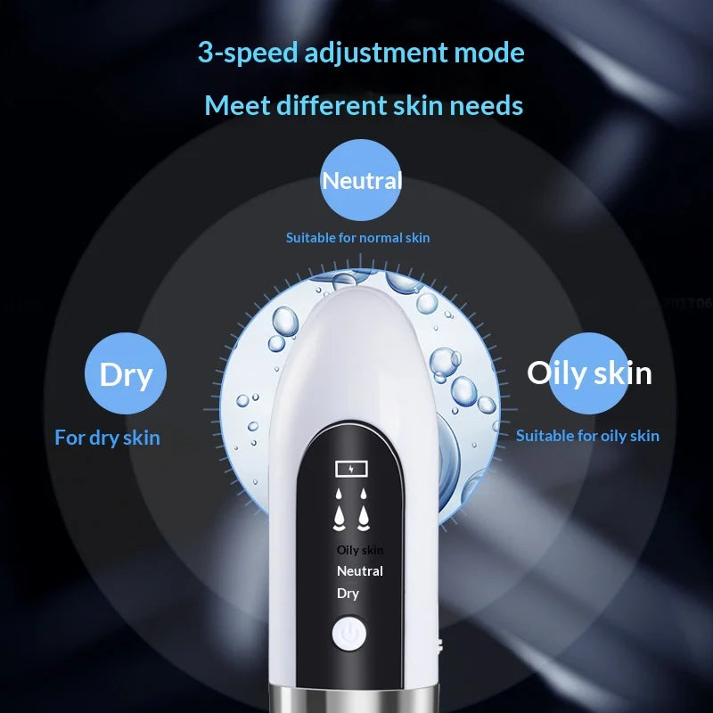 Hydro Facial Micro-Bubble Blackhead Remover – 5-in-1 Water Cycle Pore Cleaner & Oxygen Infusion Device