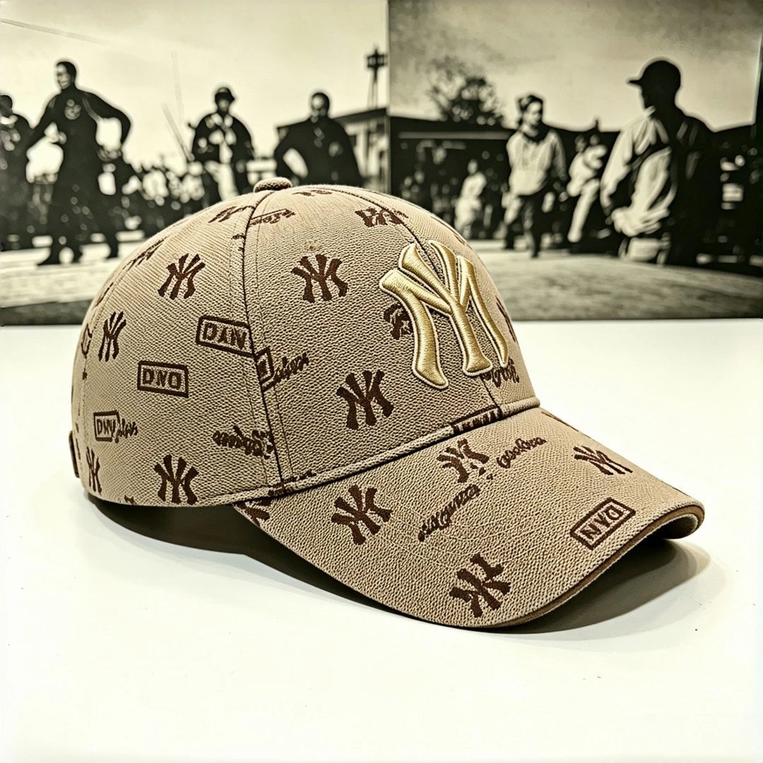 Urban Graffiti NY Baseball Cap – 3D Gold Embroidered Streetwear Dad Hat