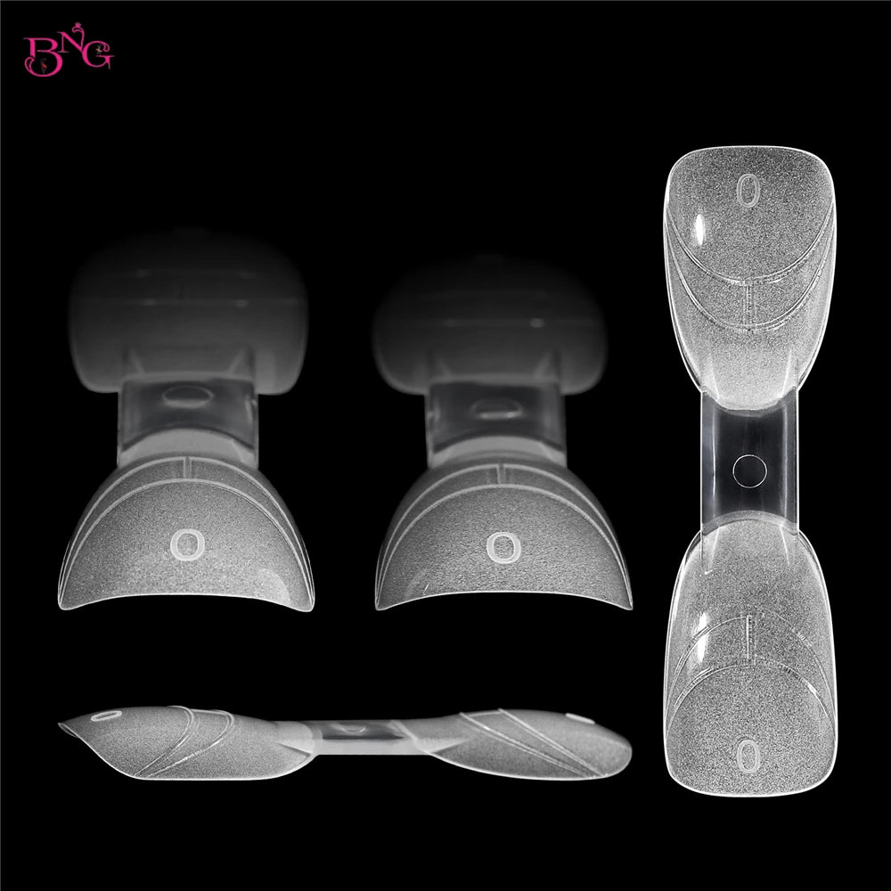 BNG Matte Dual Nail Forms Kit – Professional French Manicure Extension System (140-Piece Set)