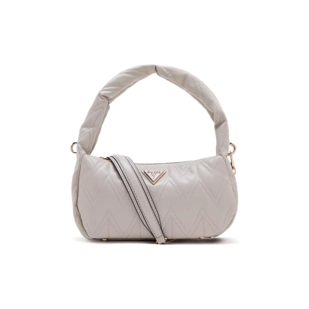 Quilted Chevron Mini Hobo Bag with Padded Handle & Crossbody Strap