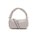 Quilted Chevron Mini Hobo Bag with Padded Handle & Crossbody Strap