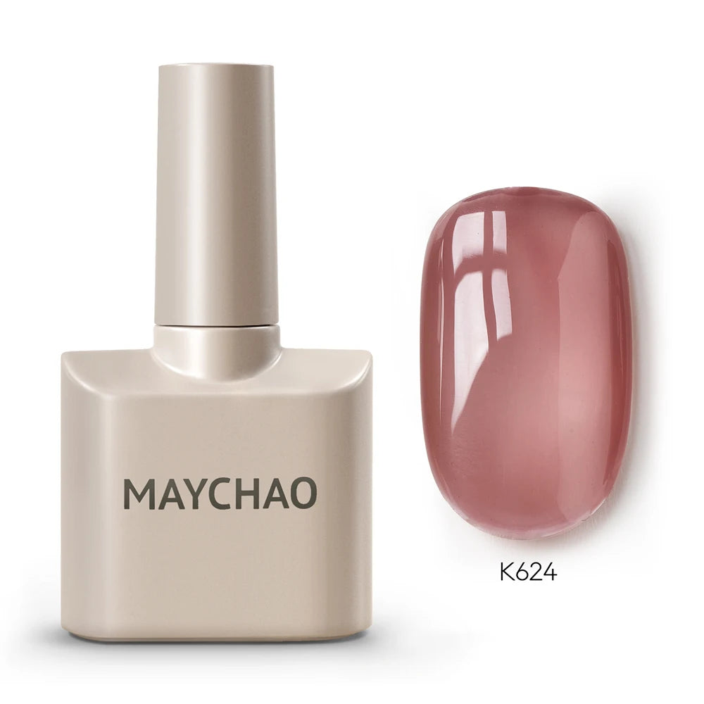 Premium Deep Cherry Red Gel Nail Polish - Long-Lasting & High-Gloss Finish