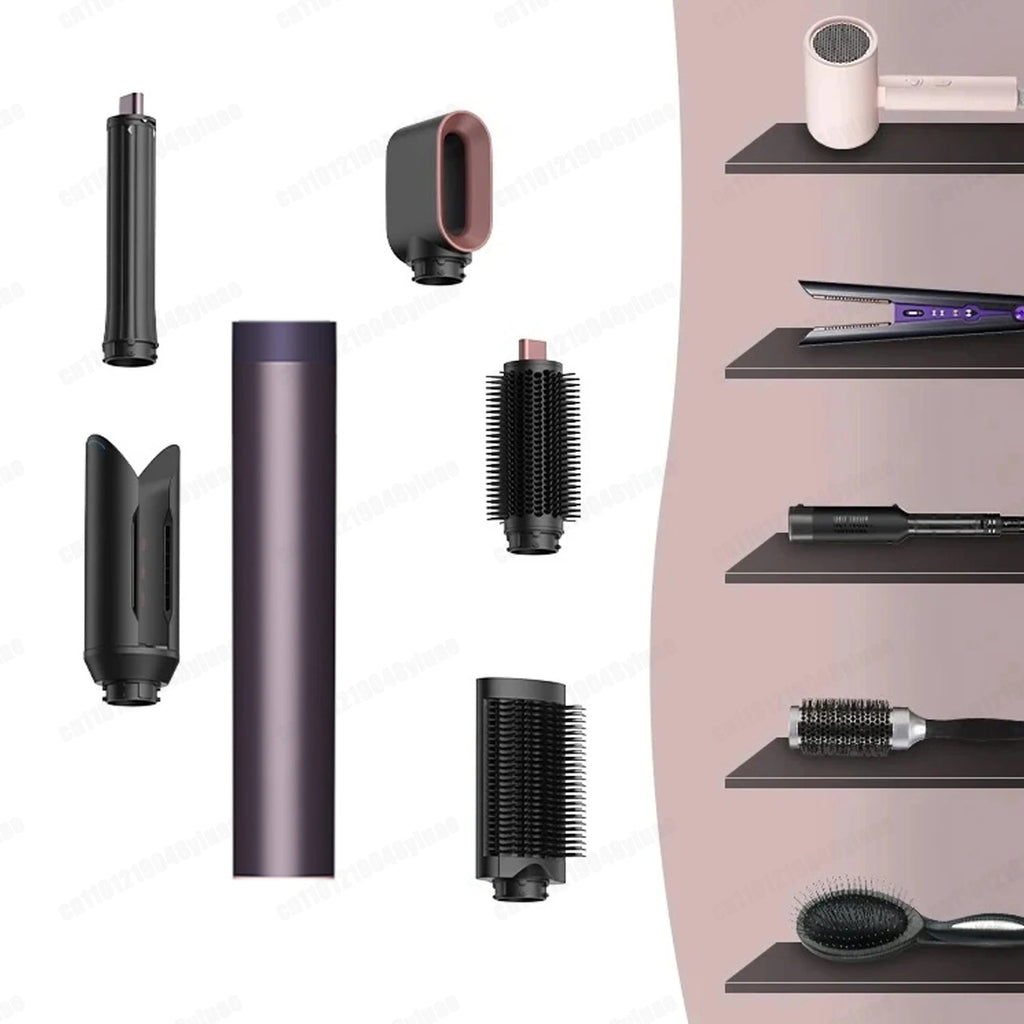 6-in-1 Air Styler & Hair Dryer Multi-Styler Set – Professional Coanda Airflow Curling, Straightening & Volumizing Tool