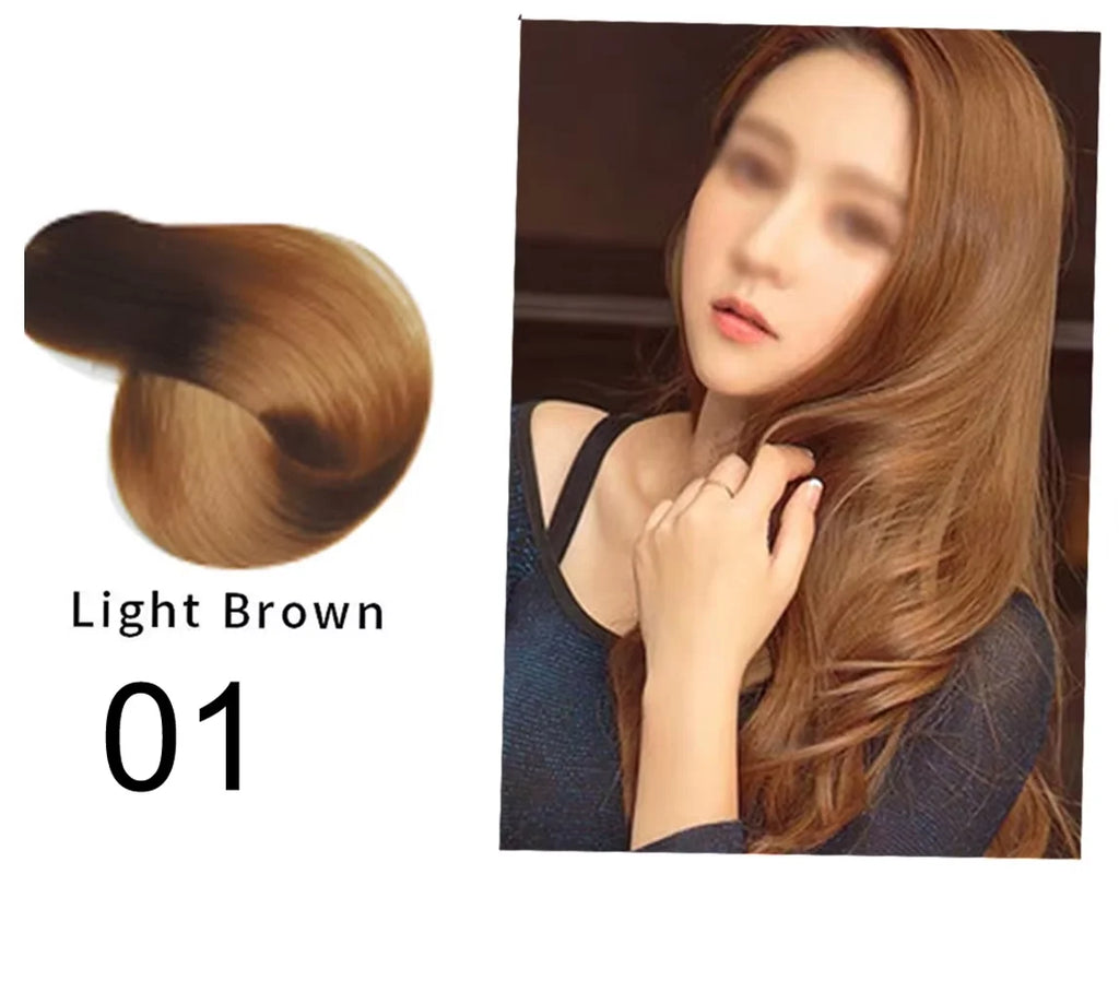 MOKERU Professional 500ml Argan Oil Color Shampoo – Natural Plant-Based Permanent Hair Dye