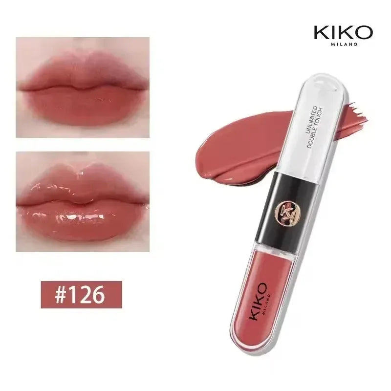 Kiko Milano Unlimited Double Touch Liquid Lipstick – 12-Hour Long-Wear Dual-Ended Lip Gloss Set